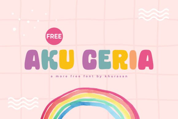 Aku Ceria: A Modern Display Font for Creative Projects