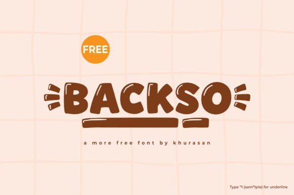 Backso: A Modern Font for Creative Branding Projects