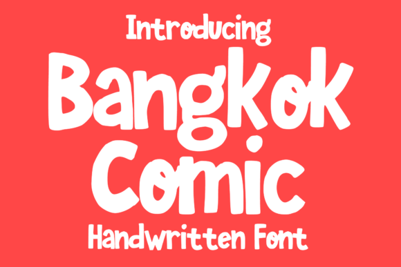Bangkok Comic: A Playful Display Font for Creative Projects