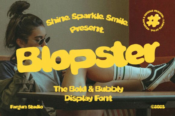 Blopster: A Playful Display Font for Bold Editorial Designs