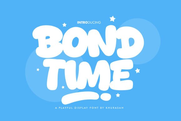 Bond Time: A Modern Display Font for Creative Publishing