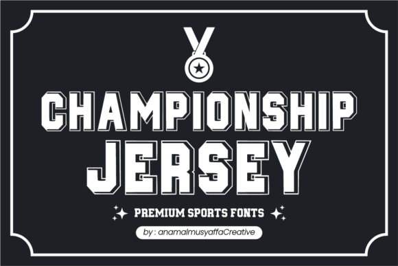 Championship Jersey Font for Professional Branding