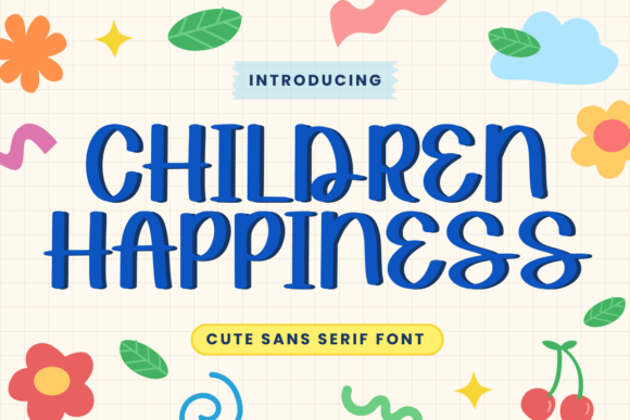 Children Happiness Font for Branding and Creative Projects