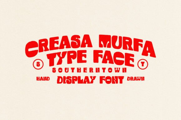 Creasamurfa Handdrawn: A Psychedelic Display Typeface for Bold Editorial Design
