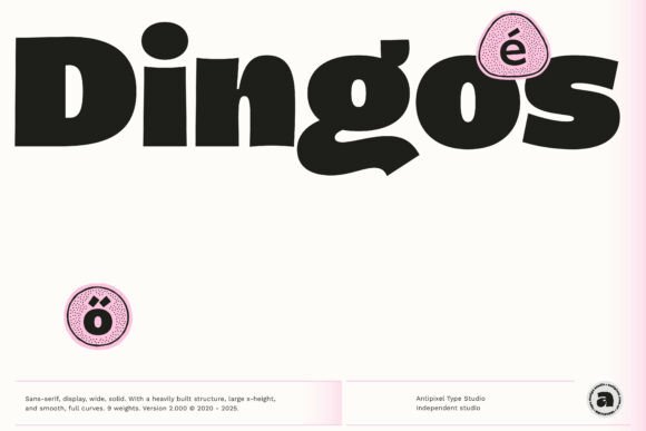 Dingos: A Dynamic Display Font for Modern Editorial Design