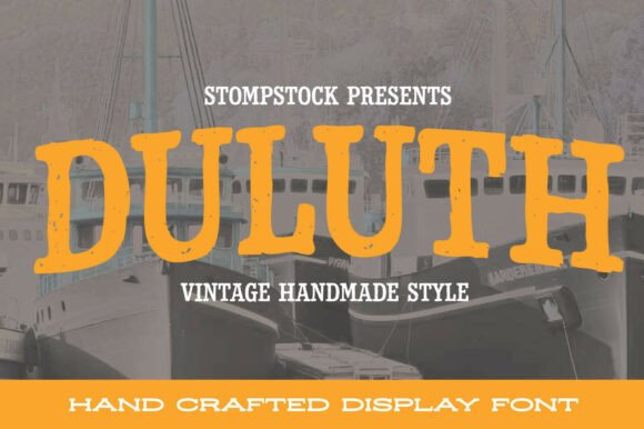 Duluth Display Font for Editorial Design