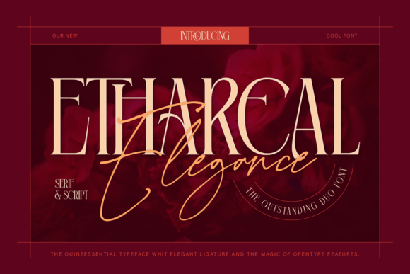 Ethereal Elegance: A Timeless Display Font for Editorial Design