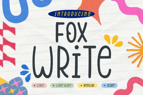 Fox Write: A Playful Font for Handmade Creations