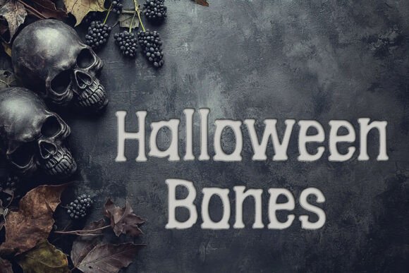 Halloween Bones: The Spooky Display Font for Makers