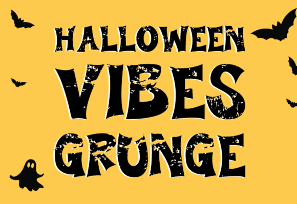 Halloween Vibes Grunge Font for Spooky Campaigns
