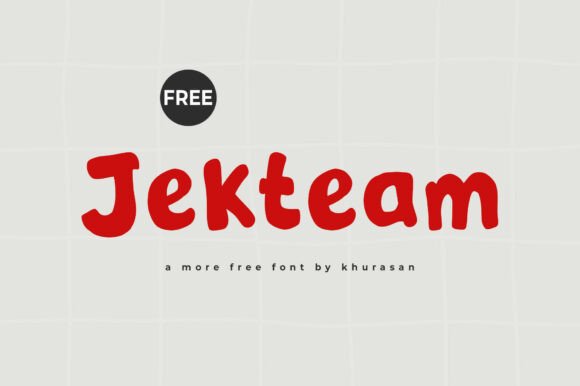 Jekteam Font for Handmade Creations and More