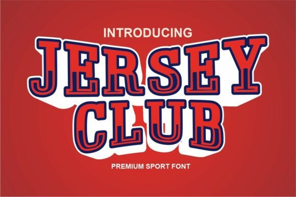 Jersey Club: A Sporty Display Font for Bold Editorial Design
