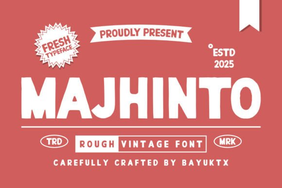 Majhinto: A Vintage Font for Timeless Editorial Design