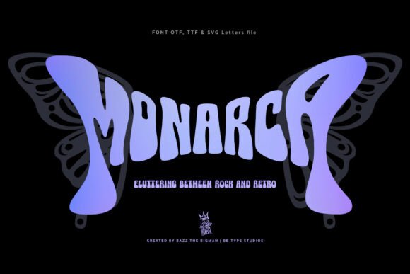 Monarca: The Retro Display Font for Bold Campaigns