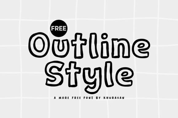 Outline Style: A Modern Display Font for Editorial Projects