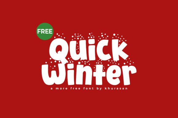 Quick Winter: A Modern Display Font for Seasonal Campaigns