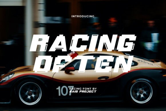Racing Often Font for Bold Handmade Creations