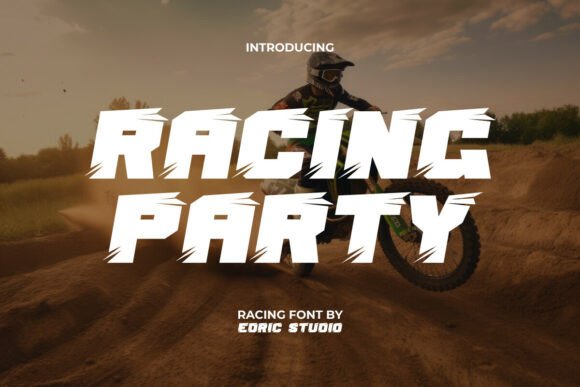 Racing Party Font for Bold Creative Projects