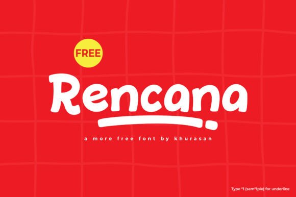 Rencana Font for Modern Branding and Creative Design