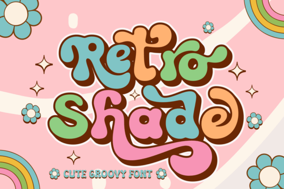 Retro Shade Font for Handmade Creations