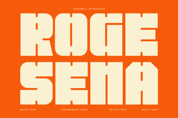 Roge Sena: The Bold Display Font for Modern Crafters