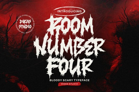 Room Number Four: A Haunting Display Font for Bold Editorial Design