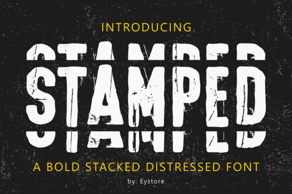 Stamped Font: A Bold Choice for Industrial-Inspired Design