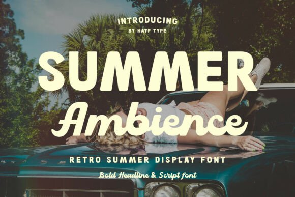 Summer Ambience: A Retro Font for Warm Digital Branding
