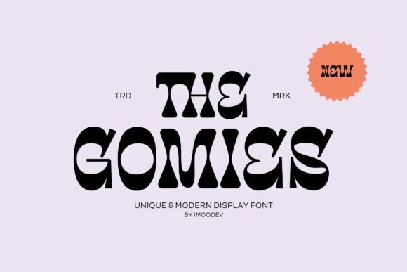 The Gomies: A Playful Display Font for Bold Editorial Design