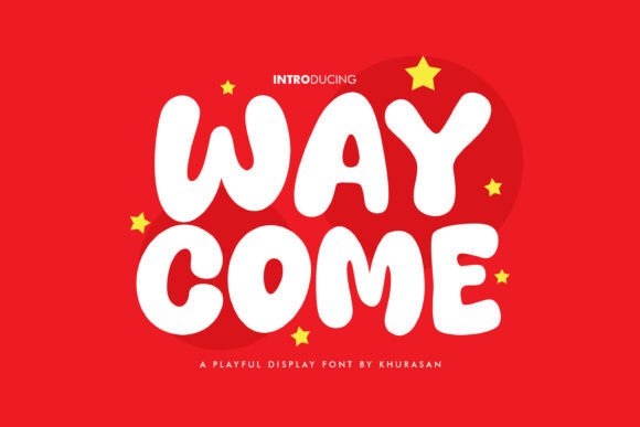 Way Come: A Modern Display Font for Handmade Creations