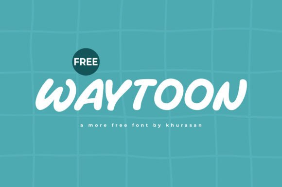 Waytoon: A Modern Font for Handmade Creativity