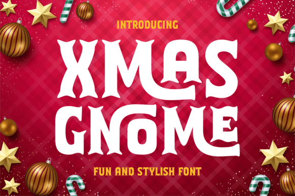 Xmas Gnome Font for Holiday Branding and Digital Design